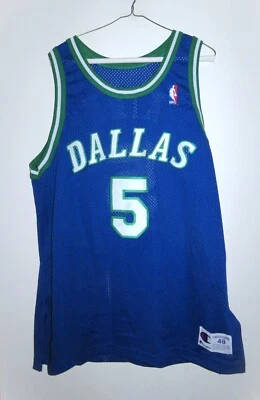 Camiseta Auténtica Original Campeón Dallas Mavericks Jason Kidd #5 Cosida 44 L Foto 1 de 4