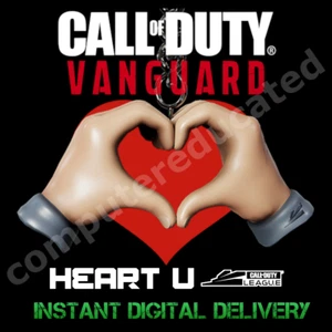 Heart U Call of Duty Vanguard Warzone Arma Dije CoD Liga San Valentín 2022 ❤️ - Imagen 1 de 3