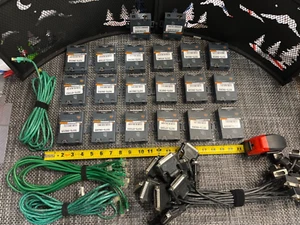 41 QTY! HUGE LOT- Lantronix UDS1100 Ethernet Adapter RS232/ RS422/ RS485 -CABLES - Picture 1 of 12