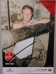 Cedric Teuchert 1.FC Nürnberg Autogrammkarte Handsigniert 2016/2017 Sturm FP9 - Picture 1 of 2
