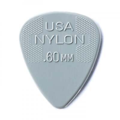 Jim Dunlop Nylon Standard 0.60mm Guitar Plectrums, 72-Pack