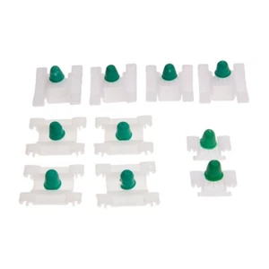 10Pcs DOOR MOULDING TRIM CLIPS PLASTIC W/GROMMETS CAR PARTS For GOLF MK3 GTI - Picture 1 of 12