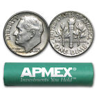 90% Silver Roosevelt Dimes 50-Coin Roll Avg Circ