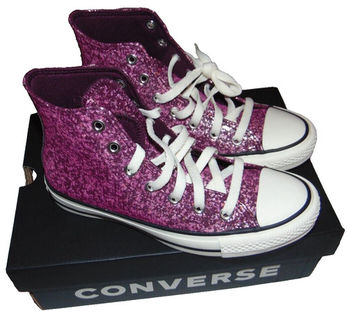 ~Nuove con etichette Sneakers donna CONVERSE All Star Ctas Ciao Glitterate! Taglia 7 super carina FS:)