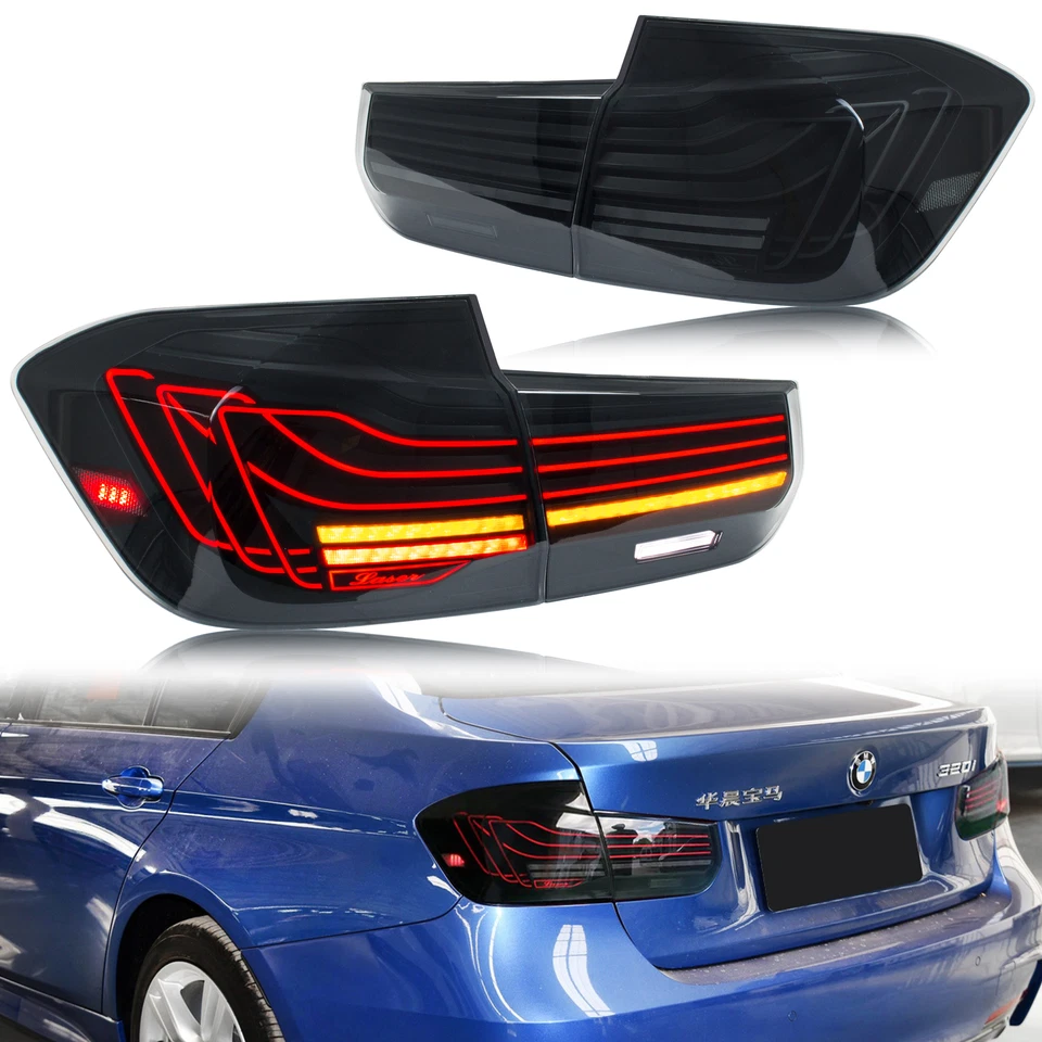 LED M4 Tail Lights for BMW 3 Series F30 F80 M3 2012-2018 Sequential Rear Lamps - Image 1 of 4