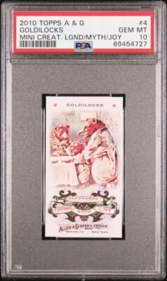 2010 Topps A & G GOLDILOCKS MINI Creatures LGND/MYTH/JOY #4 PSA 10 GEM MT QTY - Image 1 of 2