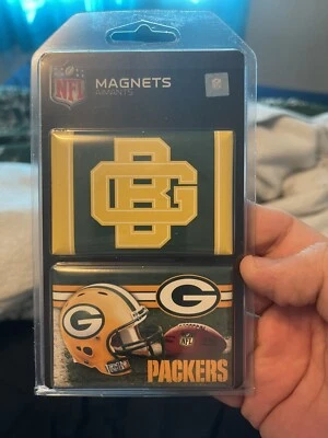 Paquete de 2 imanes Green Bay Packers NFL Foto 1 de 2