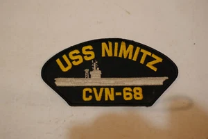 U.S NAVY SHIP HAT PATCH. USS Nimitz CVN-68 SHIP PATCH U.S.A MADE NAVY CARRIER - Imagen 1 de 2