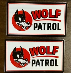 2-PACK RAT ROD HOT ROD STICKER CHOPPER RAT FINK VINTAGE RACING WOLF PATROL - Picture 1 of 1