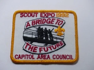 Unused Scout Expo 1992 Capitol Area Council Texas Boy Scout BSA Patch A Bridge - Picture 1 of 2