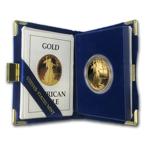 1988-W 1 oz Proof Gold American Eagle (w/Box & COA) - SKU #7245 Cover