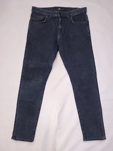 Next Herrenjeans Größe 34 S Skinny Stretch dunkelblau W34 L28 Zip Fly - Bild 1 von 6
