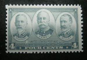 US 1937 SC# 793 Navy "Sampson, Schley & Dewey" 4 CENT VF MNH OG - Picture 1 of 3