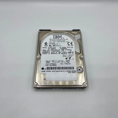IBM Travelstar DJSA-210 10GB 2.5” IDE Hard Drive Apple 655-0841 - Tested & Wiped - Image 1 of 2