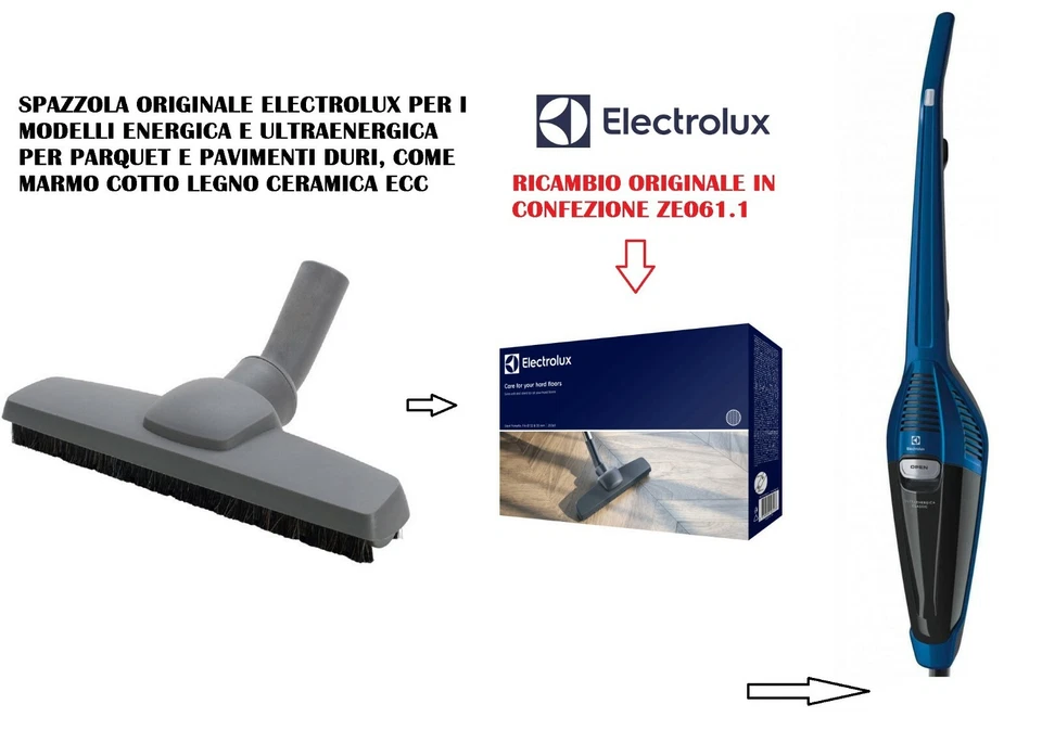 SPAZZOLA ELECTROLUX ORIGINALE ENERGICA ZS203 ZS202 ZS201 ZS204 ZS205 ZS206