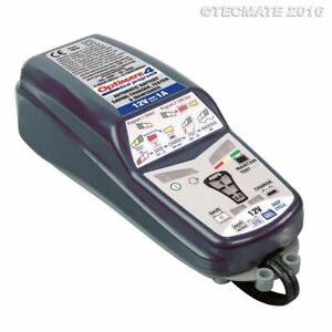 Tecmate TM348 Optimate 4 Desulfating Battery Charger Maintainer + BMW CANbus Cab