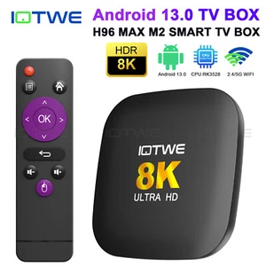 2025 Android Tv Box 13 128GB 8K HDR Dual WIFI6 YouTube+ Apps 5,2 BT TOP OVP NEU - Bild 1 von 12