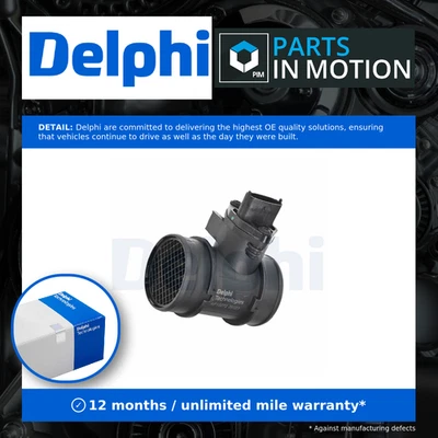 Air Mass Sensor fits OPEL MERIVA A 1.4 04 to 10 Z14XEP Flow Meter Delphi Quality - Image 1 of 4