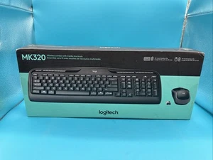 Sealed Logitech Wireless Desktop MK320 Cordless Keyboard & Mouse 920-002836 - Afbeelding 1 van 6