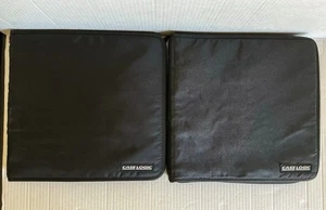 Vintage Case Logic CD DVD Carry Case 96 Capacity Binder Zipper Black Lot of 2 - Picture 1 of 6