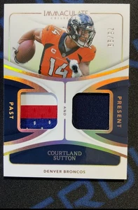 2024 Panini Immaculate Courtland Sutton Past & Present /99 #PAP-CSN Player Worn - Picture 1 of 2
