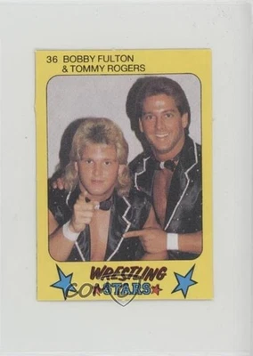1986 Monty Gum Super Wrestling Stars Bobby Fulton Tommy Rogers #36 - Image 1 of 2