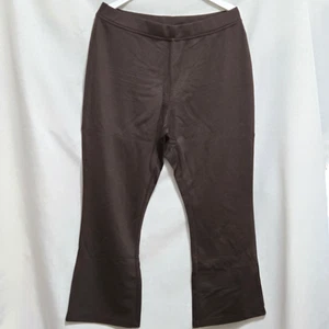 WOMAN WITHIN braune Poly-Mischung Strick Pull-up elastische Taille Hose. Größe 20W Petite - Bild 1 von 3