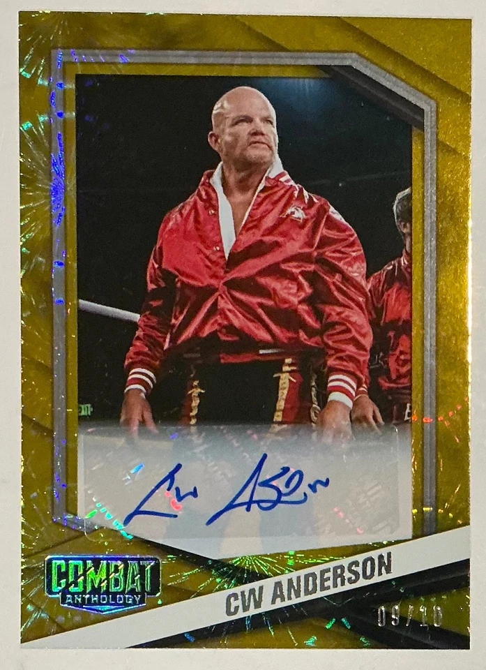 2025 Leaf Combat Anthology CW Anderson 签名亲笔签名金烟花 #d 9/10 — 第 1/1 张图片