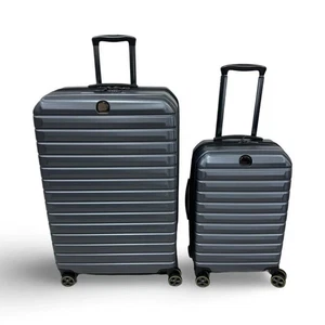 Delsey Helium Edge 2-Piece Luggage Spinner Hardside Set 30" & 22" in Gray NEW - Picture 1 of 6