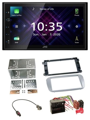 JVC DAB 2DIN MP3 Bluetooth USB Autoradio für Ford Galaxy C-Max Focus ab 2007 Pro - Bild 1 von 4
