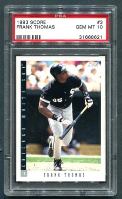 1993 Score Frank Thomas #3 PSA 10 GEM MINT HOF 💎 - Image 1 of 2