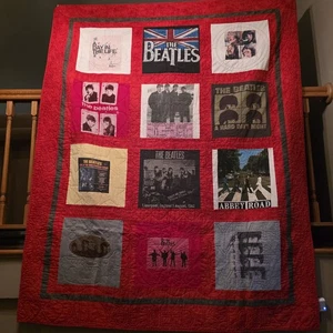 Juego de funda nórdica The Beatles funda nórdica ropa de cama 62"x 77" ÚNICO Red Rock música años 60 - Imagen 1 de 23