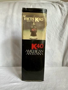 K40 K40A CB ANTENNA KIT BLACK AMERICAN ANTENNA ORIGINAL IN BOX WITH PAPERS - Zdjęcie 1 z 4