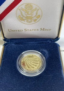 2012-W Gold $5 Commem Star Spangle Banner Proof (w/Box) - Picture 1 of 5