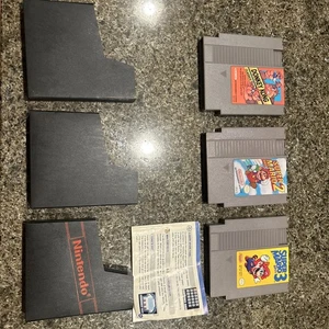 Super Mario Bros. 2, 3 and donkey Kong classic NES Nintendo TLot w/ 1 Manual - Picture 1 of 9