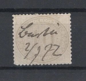BRUSTSCHILD: MiNr. 12 mit FEDERZUGENTWERTUNG, gp. - Bild 1 von 1