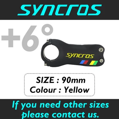 Haste de bicicleta de carbono mountain bike MTB/BMX, ângulo 6, 17 graus, 31,8*90mm - Imagem 1 de 4