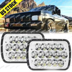 Par de faros LED 7x6" de repuesto H6054 para camioneta Nissan carrocería dura 1983-1997 - Imagen 1 de 9