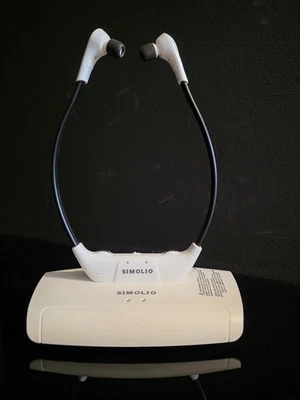 SIMOLIO Digitaler Funkkopfhörer für TV SM-823D Pro mit Ladestation  - Bild 1 von 4