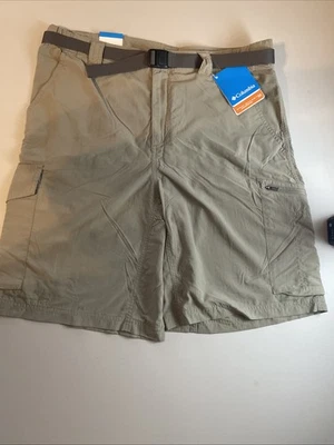 Shorts masculino Columbia moderno clássico Omni Shade UPF 50 tamanho 34 10” L / novo com etiquetas - Imagem 1 de 4