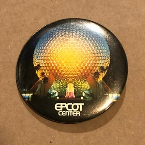 EPCOT Center Disney World Vtg 2" Pin Pinback Badge Button 1982 Vintage - Picture 1 of 4