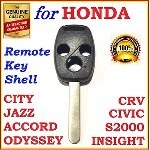 FOR HONDA ACCORD CRV CIVIC CITY JAZZ ODYSSEY S2000 REMOTE KEY SHELL THREE BUTTON - Bild 1 von 4