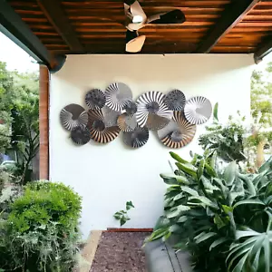 New Huge 135cm Metal Wall Art Hanging Sculpture Home Decor - Picture 1 of 9