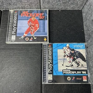 NHL Faceoff 97 & NHL Powerplay 96 Sony PlayStation 1 - Picture 1 of 14