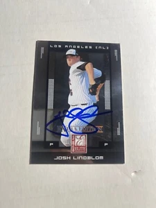 Los Angeles Dodgers JOSH LINDBLOM Signed Card - Picture 1 of 1