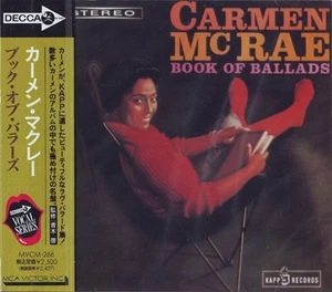 CARMEN McRAE Book Of Ballads CD Japan 1992 Decca Vocal Series MVCM-266 - Imagen 1 de 2