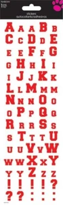 Alphabet Sports - rot hoch Aufkleberblatt - Bild 1 von 1