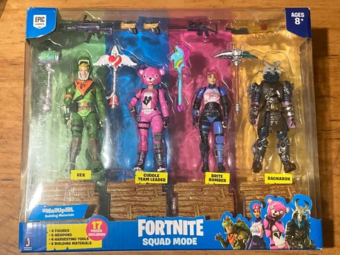 Fortnite Squad Mode Rex Cuddle Team Leader Brite Bomber Ragnarok 4 Figure Pack Cover
