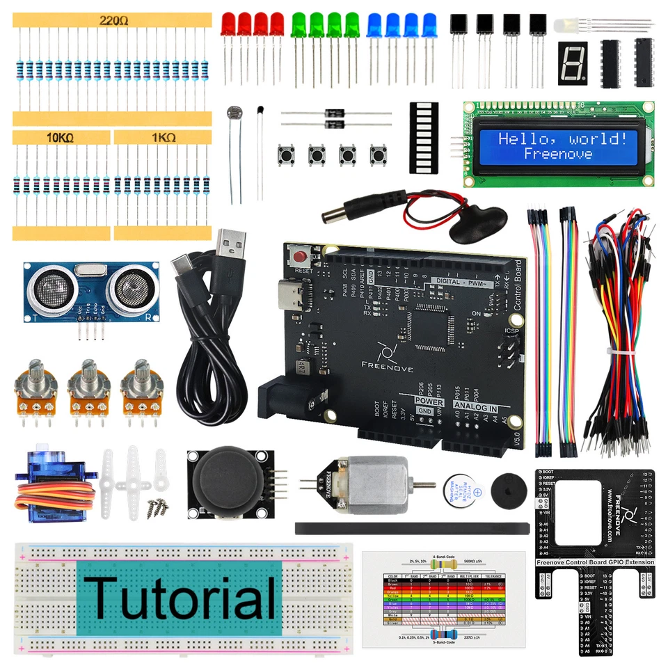 Freenove Super Starter Kit with Rev4 WiFi Mini (Compatible with Arduino IDE) - Image 1 of 1