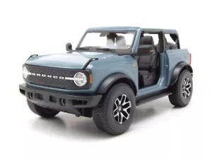 Ford BRONCO Badlands 2021 Azul Gris Coche a Escala 1:18 Maisto - Imagen 1 de 11